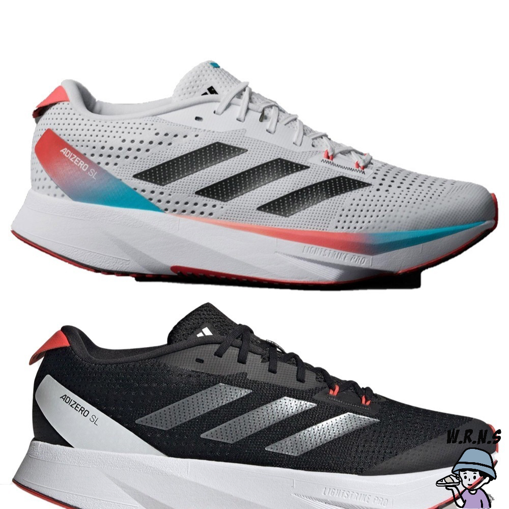 【Rennes 】Adidas 男鞋 慢跑鞋 避震 ADIZERO SL 白/黑 ID6924/ID6926