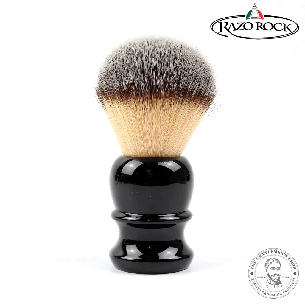 [現貨] 義大利製 RAZOROCK Original  24 mm Plissoft 超細纖維 刮鬍刷 傳統刮鬍