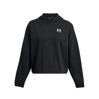 【UNDER ARMOUR】女 Rival Terry OS 長袖帽T_1382736-001