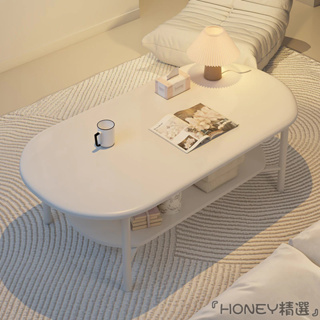 『HONEY精選』免運🚛茶几2024新款奶油風家用網紅邊幾小桌子客廳可移動沙發邊桌置物架