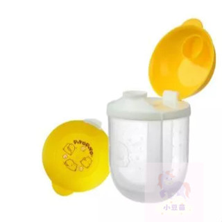 黃色小鴨 便攜式旋轉三格奶粉罐830596 單格60g可泡360ml 奶粉分裝盒 奶粉罐 分裝罐 公司貨 小豆苗