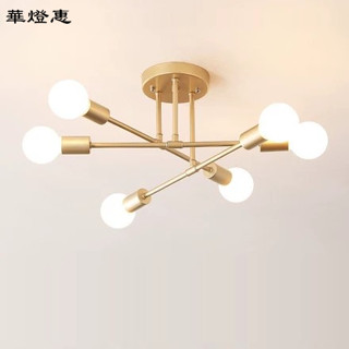【華燈惠】現貨吸頂燈北歐後現代吸頂燈輕奢客廳餐廳臥房吸頂燈LED