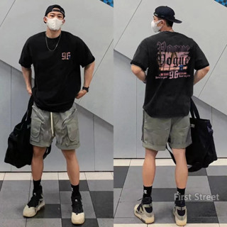 重磅短t 純棉短袖 街頭風美式上衣 寬鬆落肩t 男生衣服 大尺碼 oversize t恤 高磅數棉t 美式t shirt