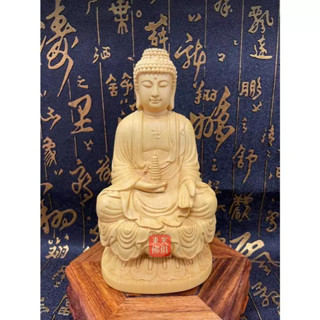 【東天佛俱】黃楊木藥師佛 藥師琉璃光如來 小佛像 小神像 佛像木雕 供奉擺件 居家擺飾