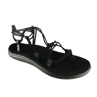 TEVA 1019622BLK 女 Voya Infinity 羅馬織帶涼鞋 黑色 輕量 時尚日常穿搭《臺南悠活運動家》