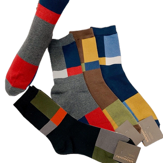 韓國男襪 KIKIYA SOCKS 幾何圖形 紳士襪 長筒襪 韓國襪子 菱形方塊襪 經典款 西裝襪