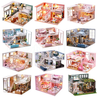 【臺灣現/出貨】智趣屋 大型屋 樓中樓公寓系列 閣樓 模型屋 DIY小屋 手作 拼裝 袖珍屋 生日禮物 交換禮物