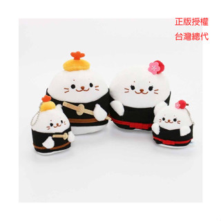Sirotan海豹小白 絨毛鑰匙圈-蝦飯糰侍衛 7CM 絨毛娃娃 壽司侍衛 10CM 絨毛鑰匙圈 5CM