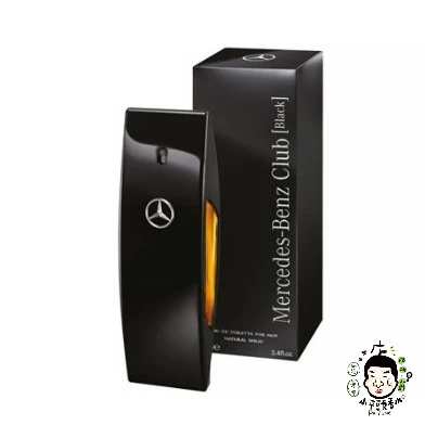 《小平頭香水店》Mercedes Benz Club Black 賓士 黑色風潮 男性淡香水 100ML TESTER