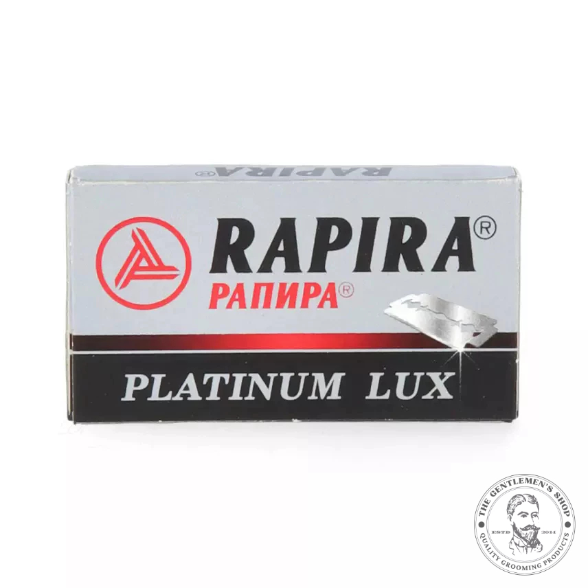 [現貨] 義大利進口 Rapira Platinum Lux 雙刃刀片 鉑塗層鋼刀片 1盒5片