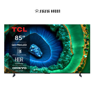 TCL｜85吋 4K QD-Mini LED Google TV 量子智慧連網液晶顯示器 85C855【水水家電】