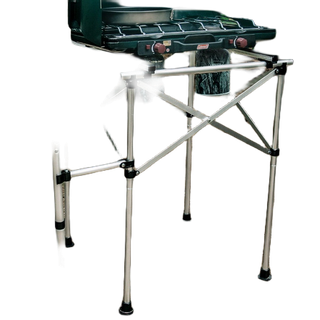 Coleman CM-31265 鋁質雙口爐支架 可放卡式爐 冰桶 冰箱 雙口爐 單獨或搭配桌子使用《臺南悠活運動家》
