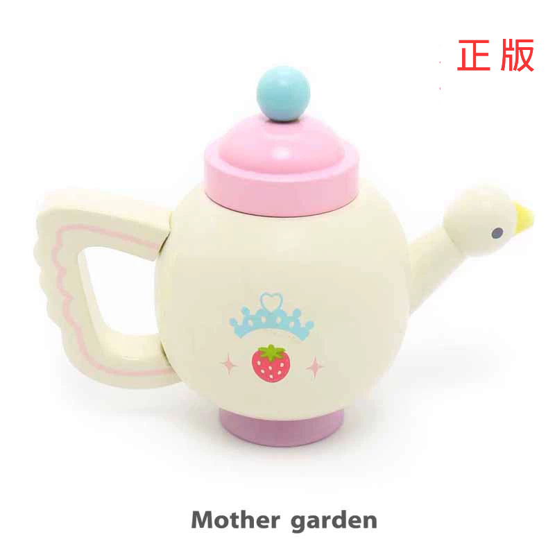 日本Mother Garden-木製家家酒玩具 下午茶 茶壺-公主系 廚房廚具茶具 扮家家 過家家 角色扮演 親子 點心