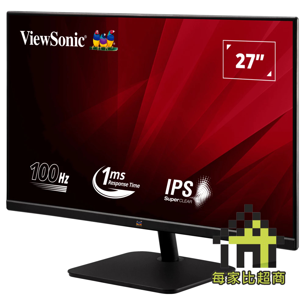 ViewSonic VA2732-H 100Hz 27型 液晶螢幕 VGA+HDMI 優派【每家比】