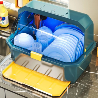💗台灣現貨💗烘碗機 45CM大容量 單個可超取 廚房置物架 消毒碗櫃 碗盤收納架 瀝水架 碗盤收納盒 餐具收納 紫外線