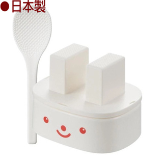 免運 曙產業 Akebono 三角飯團用造型塑膠壓模附飯匙(白色) 日本製 賣場多款任選