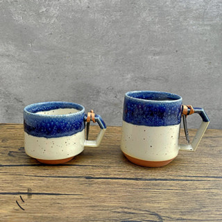 ［拾憩］日本 CHIPS Mug 馬克杯-漸層藍白 280ml/380ml 美濃燒 水杯 咖啡杯 杯子 茶杯 陶瓷 禮物