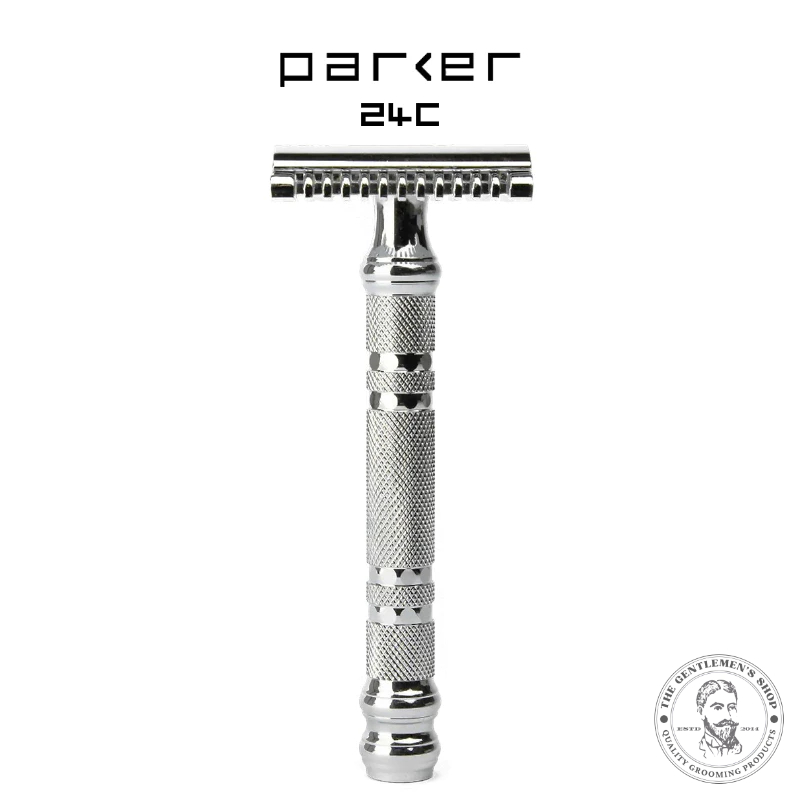 [現貨] 義大利進口 Parker 24c 開放式 安全刮鬍刀 傳統刮鬍 刮鬍刀