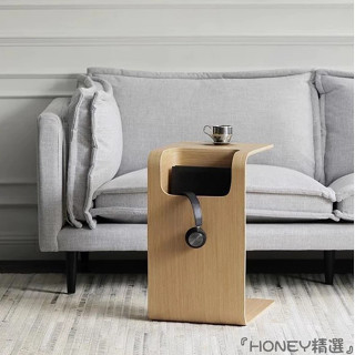 『HONEY精選』免運🚛木質收納邊桌 ㄇ字桌 c型桌 筆電桌 換鞋凳 床上桌 客廳茶几 咖啡桌 多功能沙發邊幾 臥室簡