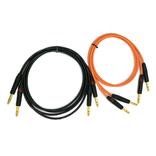 日本Canare L2T2S線材 - Neutrik 6.3mm TRS鍍鎳或鍍金一對平衡訊號線【音響世界】