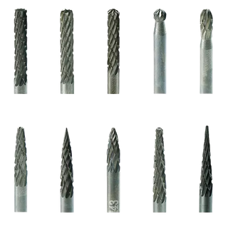 10支組鎢鋼刀 刻磨機 雕刻機 配件 滾磨刀 3mm軸柄 金屬雕刻 研磨機 10件磨刀組 含收納盒