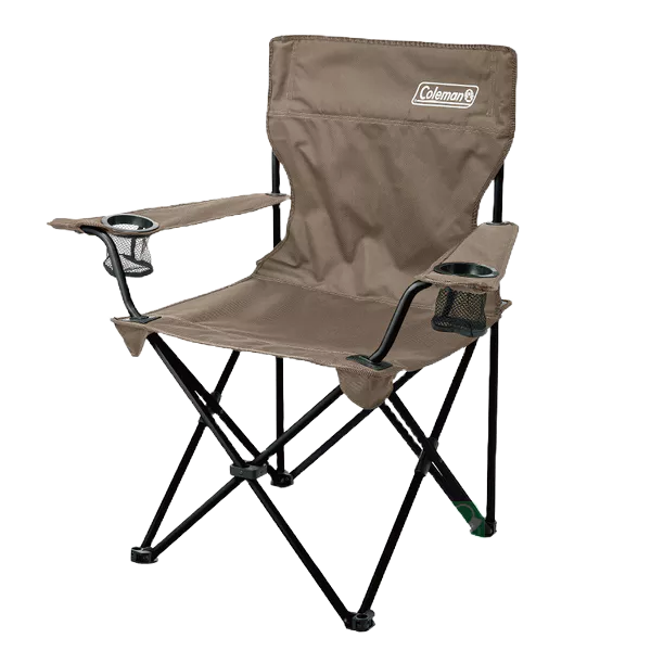 Coleman CM-90856 渡假休閒椅  灰棕色   折疊露營椅 戶外椅 附杯架及收納袋 《台南悠活運動家》