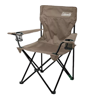 Coleman CM-90856 渡假休閒椅 灰棕色 折疊露營椅 戶外椅 附杯架及收納袋 《台南悠活運動家》