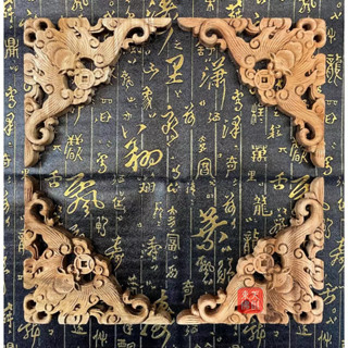 【東天佛俱】樟木蝙蝠角花 角花 桌裙框角花 貼花 宴王用品 擺宴 祝壽 做醮 祭神 拜拜 祀宴 裝飾