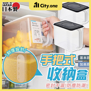 Inomata 保鮮盒 提把收納盒【E191】大容量 日本製 高處收納盒 密封盒 櫥櫃收納 冰箱收納盒 儲物盒 米桶