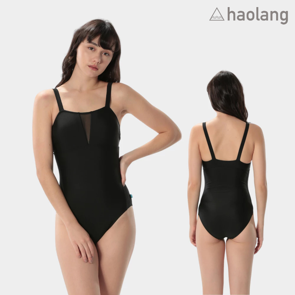 Haolang 復古性感連身三角泳衣/時尚泳衣/美型/合身版型