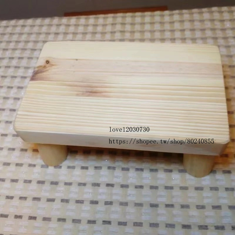 💕台灣熱銷💕經濟型原木松木方凳木頭板凳矮凳木凳墊高凳甩腿凳洗衣服凳木花架