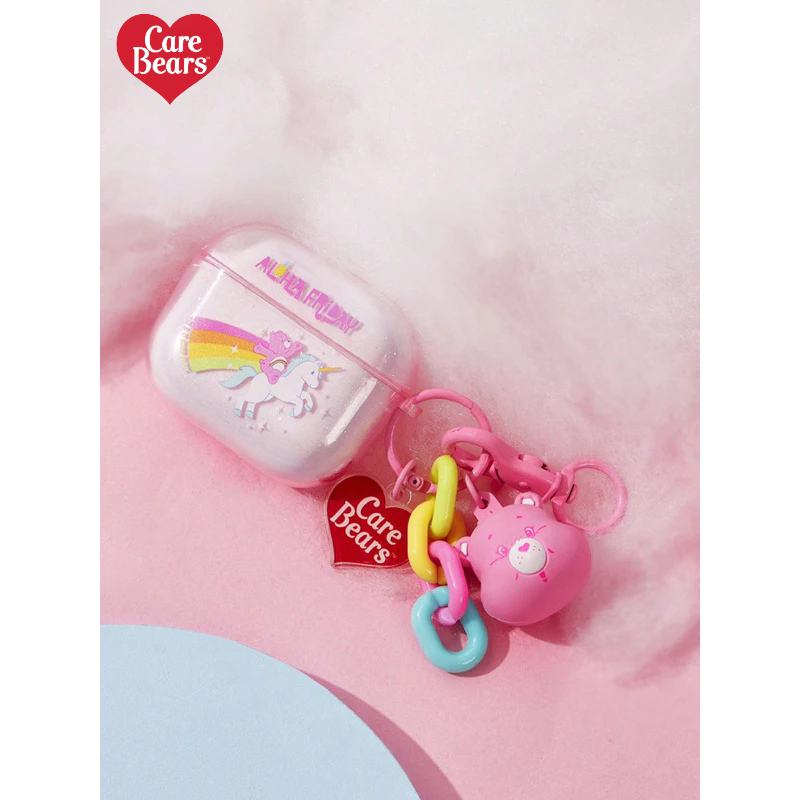 【阿柴選物店】熱銷現貨 正版授權 愛心熊Care Bears 蘋果AirPods 耳機殼附吊飾 保護殼