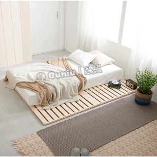 Ouniu丨韓國原木床板 矮床 落地床 實木床架 防潮床板 紐西蘭進口松木 可折疊床架 榻榻米 （多尺寸/可客製化）