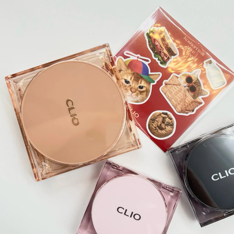 CLIO |Kill Cover The New 貓咪氣墊 超持妝柔霧氣墊粉餅 方盒 貓咪貼紙