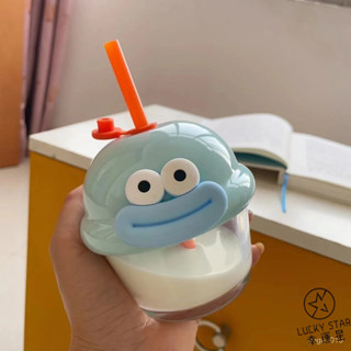 「新款」 ins墩墩杯迷你水杯玻璃杯小奶杯女咖啡牛奶杯高顔值胖胖杯帶吸管 醜魚係列