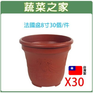 【蔬菜之家滿額免運】法國盆8寸30個/件 歐洲盆 花盆 花槽 栽培盆 種植盆 花盆 塑膠花盆 蔬菜盆