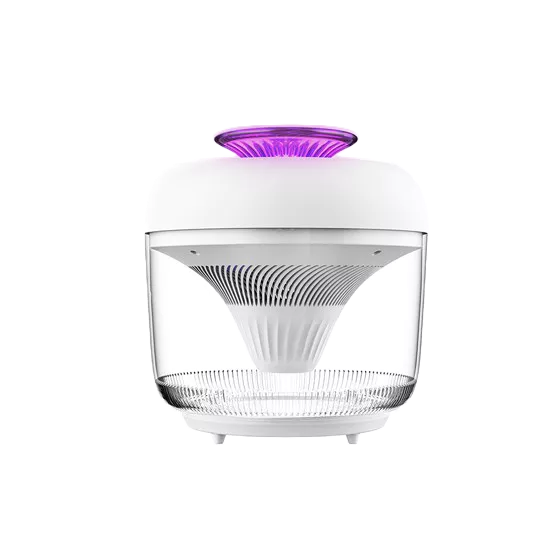 kinyo 360°環繞吸入式捕蚊燈 KL-5380 透明儲蚊盒 LED紫光燈 漩渦氣流 純物理吸蚊