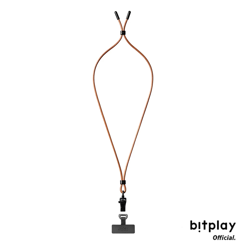 【bitplay】皮革細緻掛繩 焦糖棕 (含掛繩通用墊片）