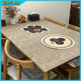 亞麻桌巾 亞麻紋 皮革桌墊 桌布棉麻 茶几 餐桌 書桌 辦公桌 電視櫃墊 衣櫃 電腦桌墊 防水防油 定製
