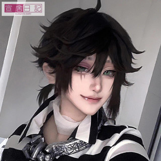 【臺灣 出貨】假毛主宰者囚徒衕款短髮cosplay盧卡假頭髮第五人格手遊棕色頭套 萬聖節假髮 cos假髮 動漫週邊假髮