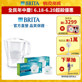 【BRITA官方】Aluna愛奴娜MXPRO濾水壺+6入MXPRO全效型濾芯(共7芯)