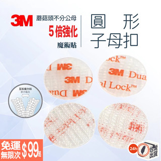 ️3M圓形子母扣 3M 蘑菇頭 魔術貼 搭扣 魔鬼氈 魔力扣 紗窗 大燈護片 機車 250型 400型