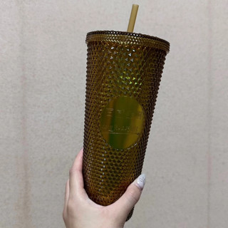 🔴百威Budweiser🍺金尊Supreme🪙鑽石杯💎附吸管水杯🥤(棕/金兩色隨機出貨)