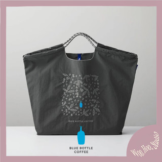 🇺🇸【Blue Bottle 藍瓶咖啡】刺繡環保購物袋（灰）｜Ball&Chain聯名款｜托特袋｜托特包｜環保袋｜購物袋