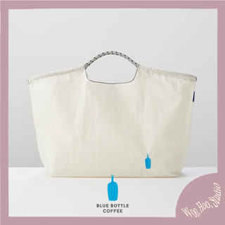 🇺🇸【Blue Bottle 藍瓶咖啡】刺繡環保購物袋（白）｜Ball&Chain聯名款｜托特袋｜托特包｜環保袋｜購物袋
