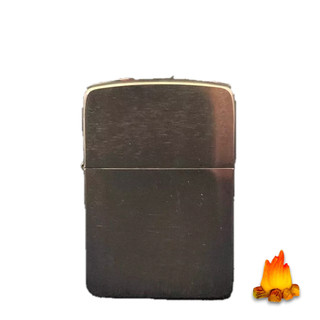 🔥全館免運費🔥正品 美國Zippo 打火機-1941 Replica復刻版『黑冰髮絲紋』型號24096