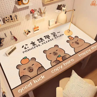 【臺灣出貨】卡皮巴拉桌墊 水豚君滑鼠墊 學生書桌墊 兒童學習環保課桌墊 水豚君皮革寫字檯護眼桌布～尚品