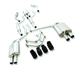 mach5 高流量帶三元催化頭段 當派 排氣管 奧迪 audi b8 a5 3.0t 底盤系統【ygauto】