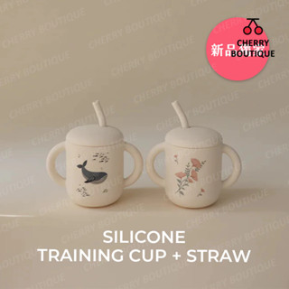 🍒【現貨】mushie 食品級矽膠鴨嘴杯/吸管杯/學習杯/防漏杯 美國正品 可放洗碗機/微波爐