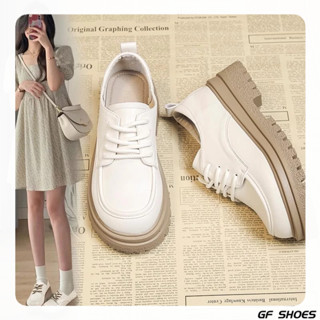 【GF SHOES】免運🔥 厚底皮鞋 百搭小皮鞋 爆款小皮鞋女2024年新款百搭厚底超軟樂福鞋軟底春秋ins增高鞋子